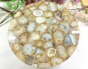 Large Crystal Agate Cheese Platter/Tray | Personalized Momentos/Sign Boards