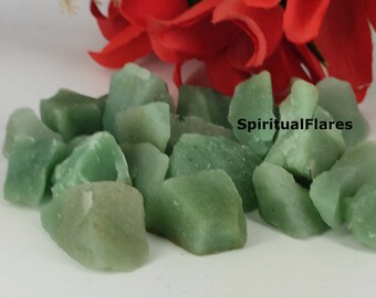Green Aventurine Rough Natural Stones - Choose How Many Pieces - Premium Quality 'A' Grade Gemstones