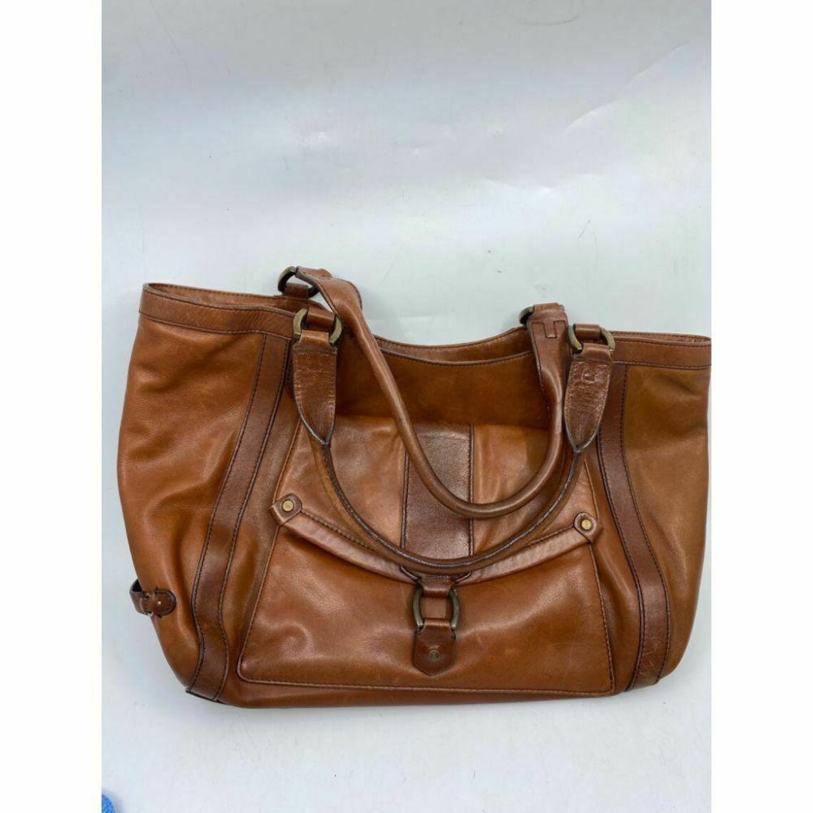 COLE HAAN Brown Large Leather Tote/ Shoulder Bag | Etsy