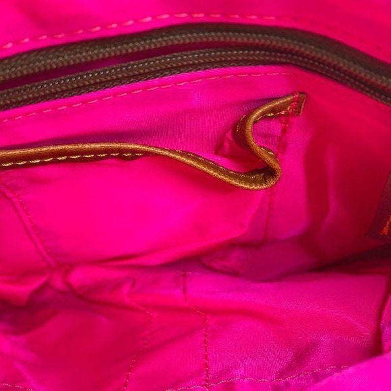 Dooney /& Bourke Pink Fabric Crossbody Bag