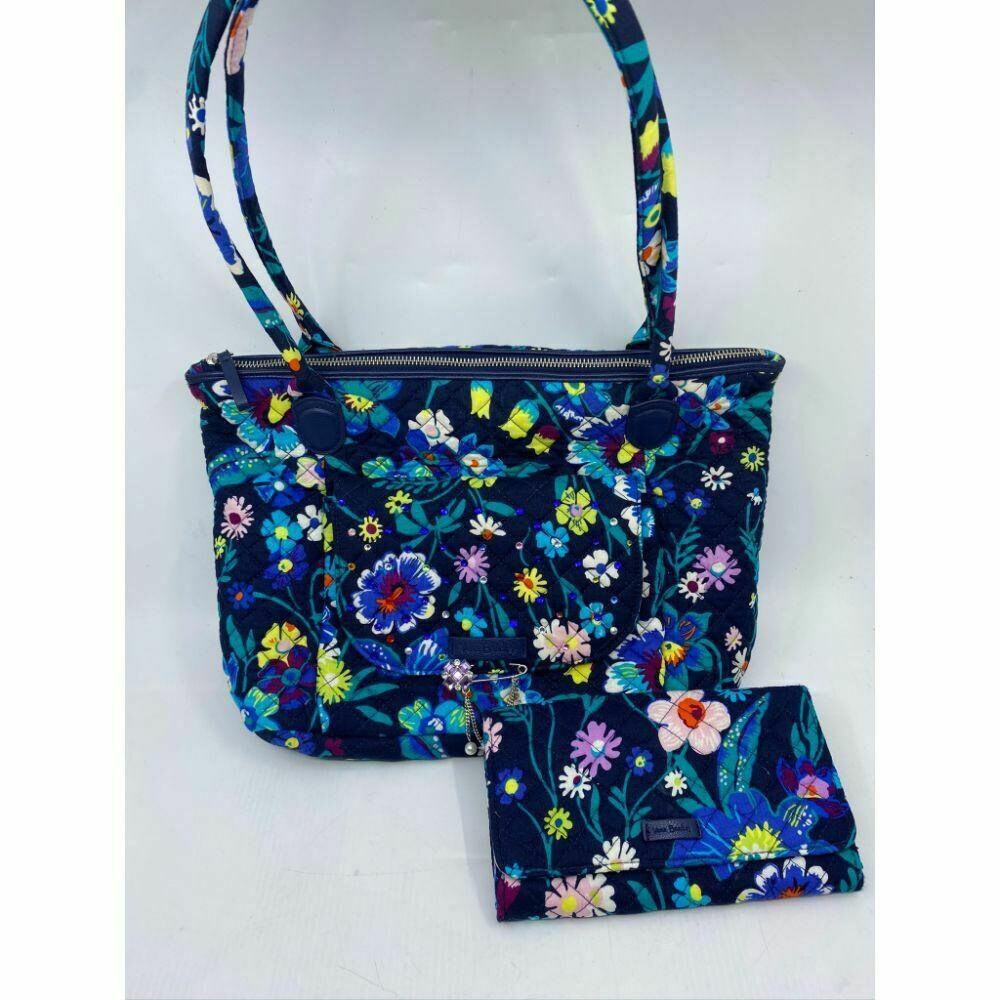 VERA BRADLEY Quilted Tote Bag w/ Wallet customized and Etsy