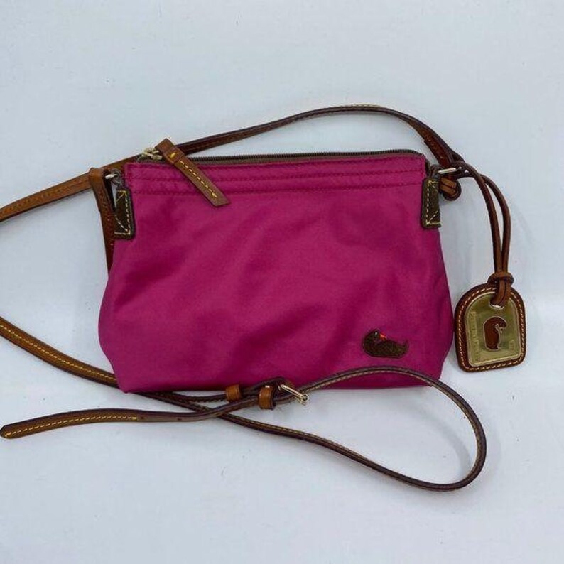Dooney /& Bourke Pink Fabric Crossbody Bag