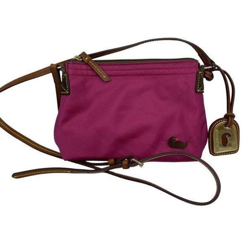 Dooney /& Bourke Pink Fabric Crossbody Bag