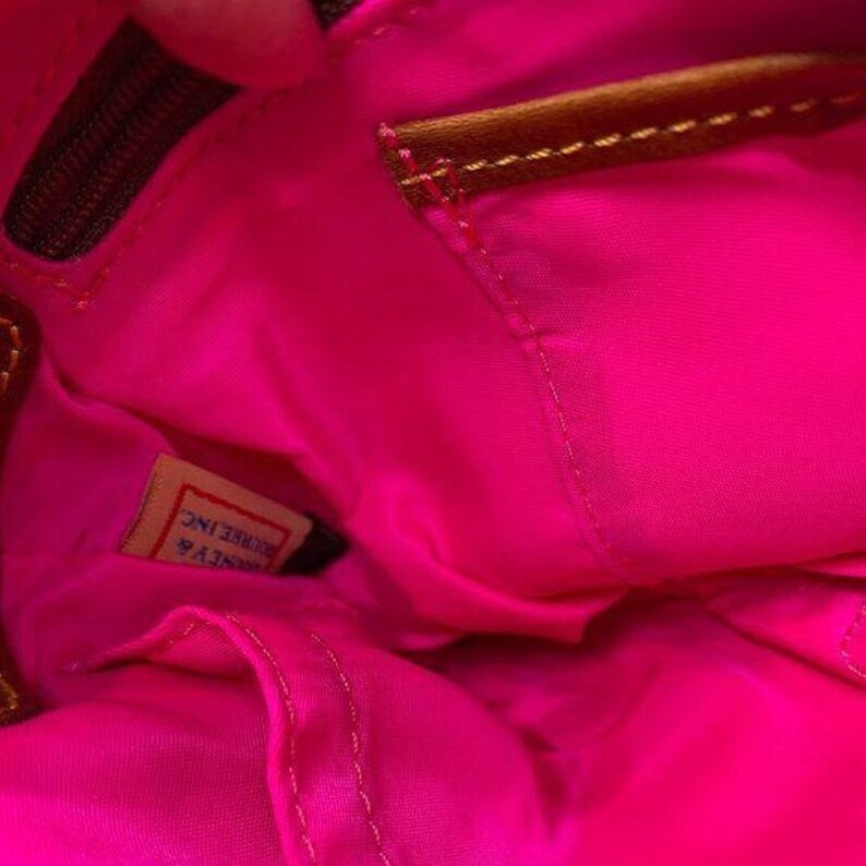 Dooney /& Bourke Pink Fabric Crossbody Bag