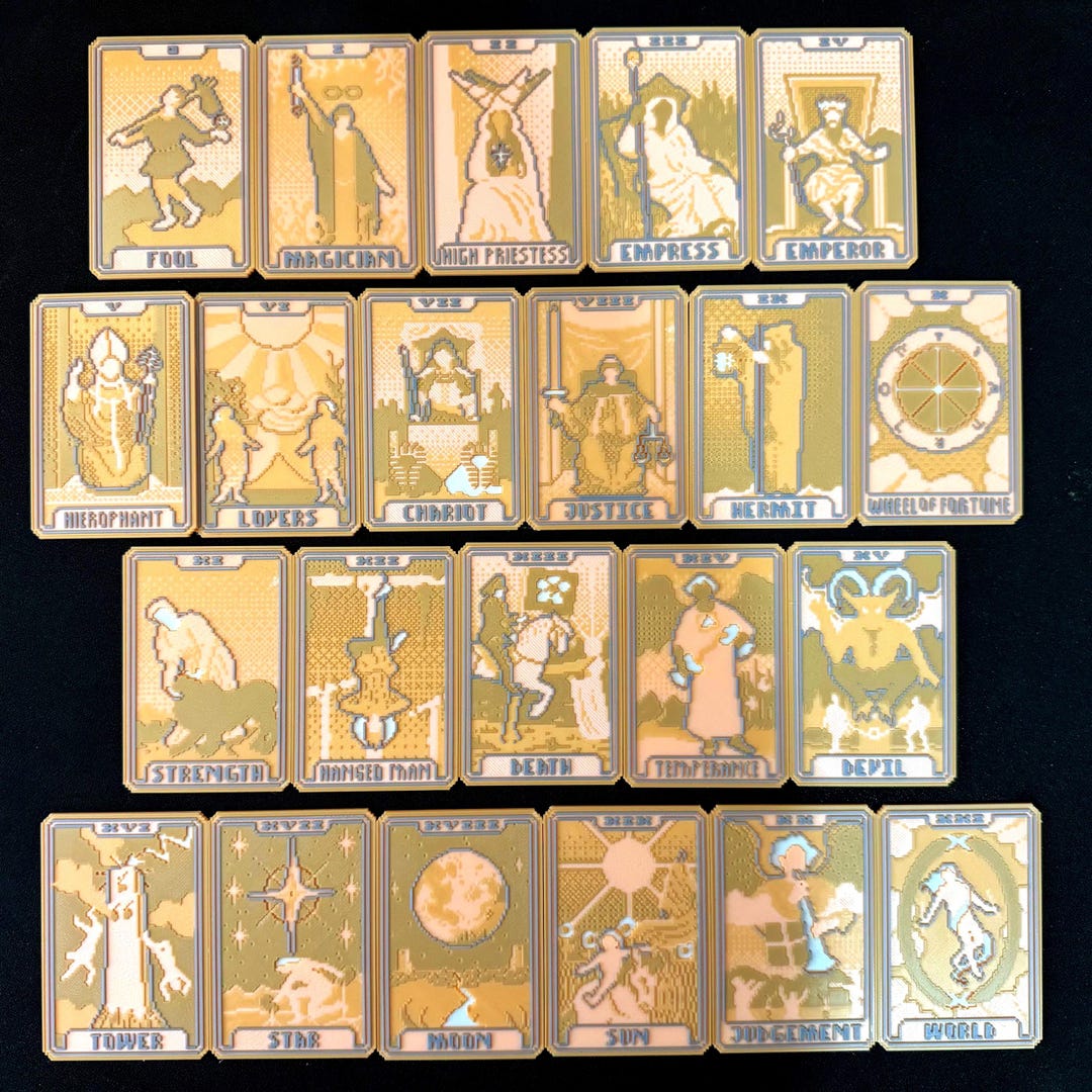 Balatro 22 Tarot Cards Full Set Life Size - Etsy