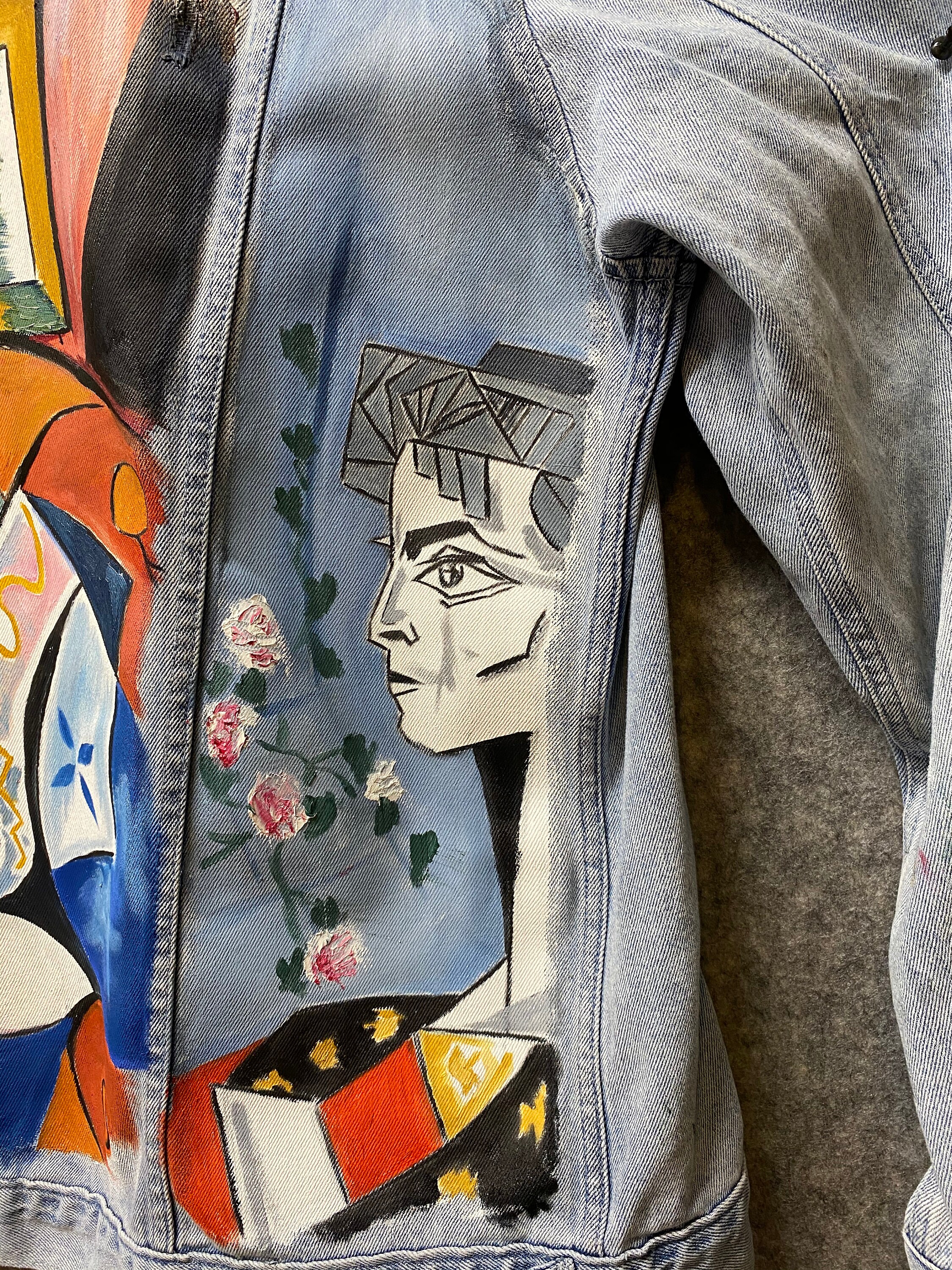 Picasso denim cheap jacket