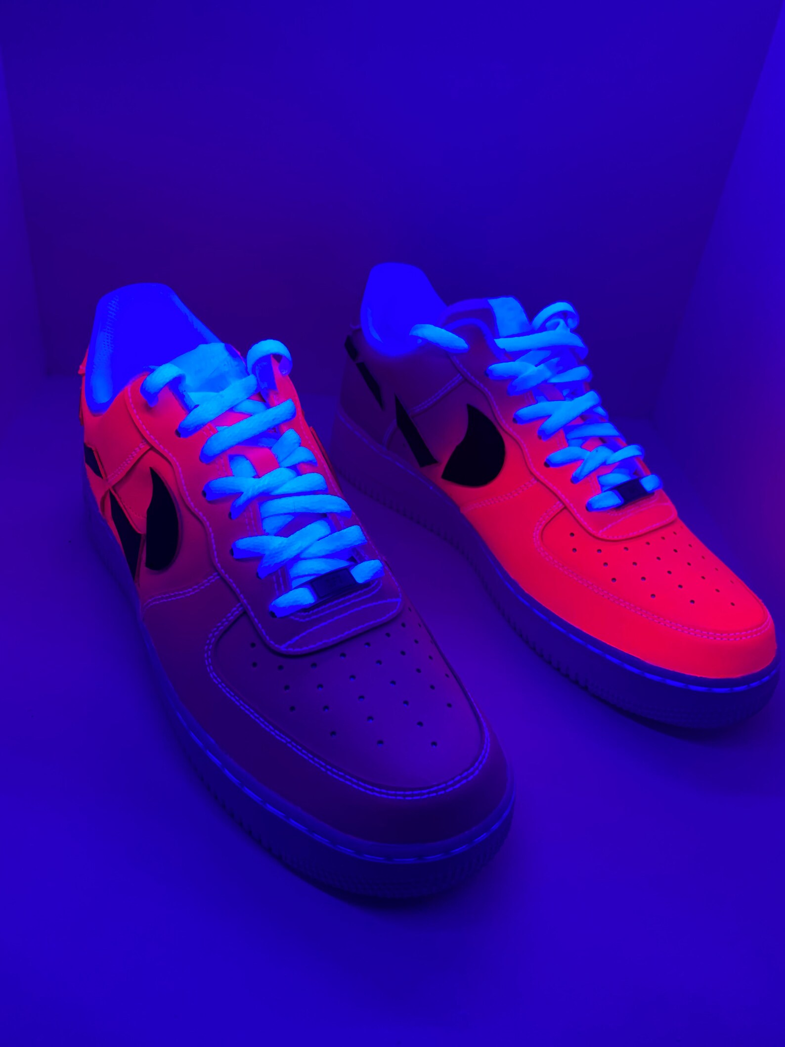 Air Force 1 custom neon glow in the dark | Etsy