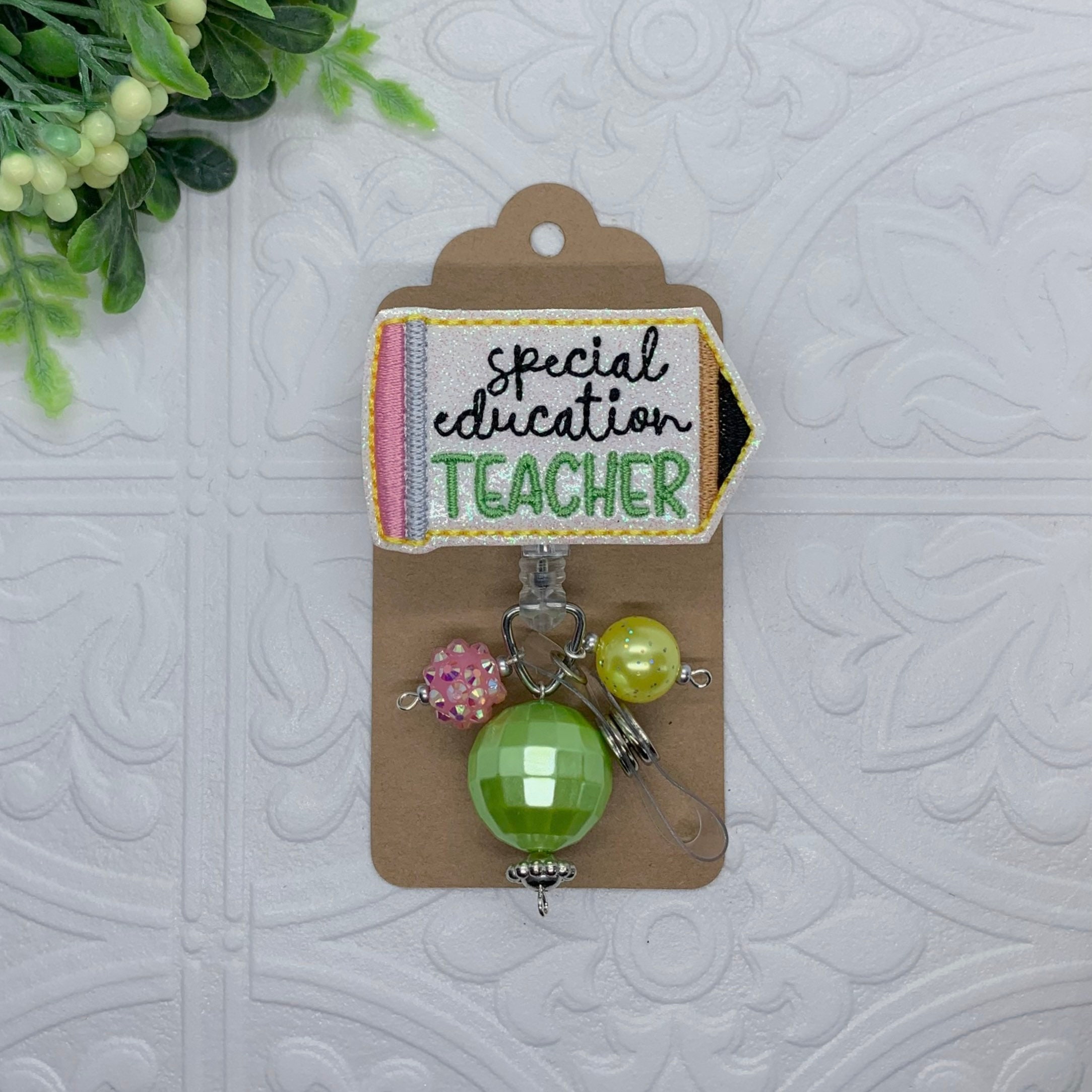 Special Education Teacher Badge Reel - Pencil Badge Reel - Retractable  Badge Holder - Teacher Gifts