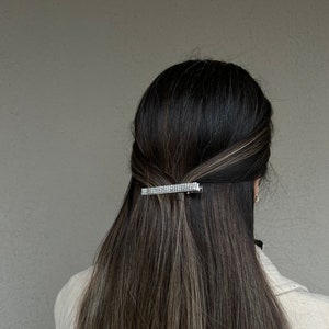 Pince à cheveux Silver Sparkle & Shine, Vigne à cheveux de mariage, Pince à cheveux de mariée, Bijoux de cheveux pour mariage, épingles à cheveux de demoiselle d’honneur