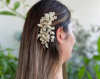 Peigne à cheveux de mariée, Peigne à cheveux de mariage en perle, Peigne à cheveux en perle, Peigne à cheveux en perle, Peigne à cheveux pour mariage, Peigne à cheveux de mariée