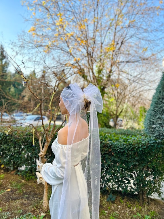 Voile De Mariée Court Blanc En Tulle Multicouche – Style Épuré Avec Peigne Détachable – Idéal Mariage, Fiançailles, EVJF