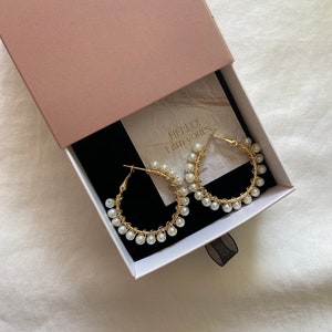 Pearl Hoop Earrings, Pearl Hoops, Pearl Hoop Earrings, Wedding Jewelry, Gold Hoop Earrings, Silver Pearl Earrings Gold