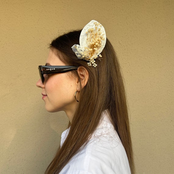 Ivory Pearl & Gold Floral Headband and Bobby Pin Set, Bridal   NWT / NWOT Gold Rose Flower Wedding Hair Pins | Crystal, Pearl, Lace  main image 2