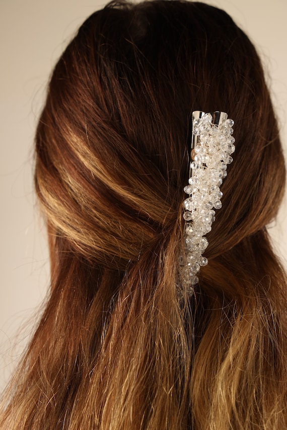 16 Stück Strass-Bobbypins Aus Metall - Kristall-Haarnadeln In 4 Verschiedenen Stilen (Silber) Für Damen & Mädchen