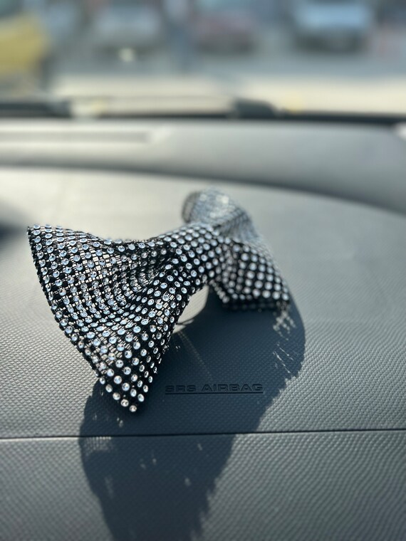 Graue Strass-Haarspangen Mit Kristallschleife – Für Pferdeschwanz & Seiten, Elegante Haarnadeln