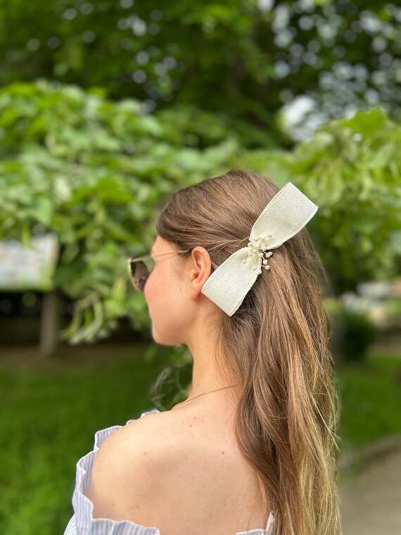 Pearl Hair Bow