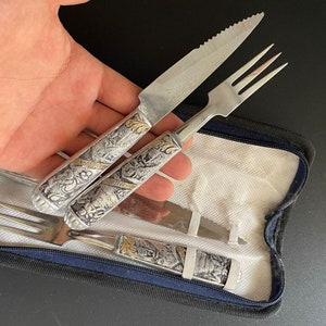 Vintage Acero Inoxidable Argentina Stainless Steel Silverware Flatware Set