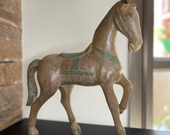 入手不可。45インチ ヴィンテージ オリジナル メリーゴーランド 馬像
