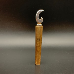 Antique Lager Beer Wood Handle Bottle Opener Vintage Wood