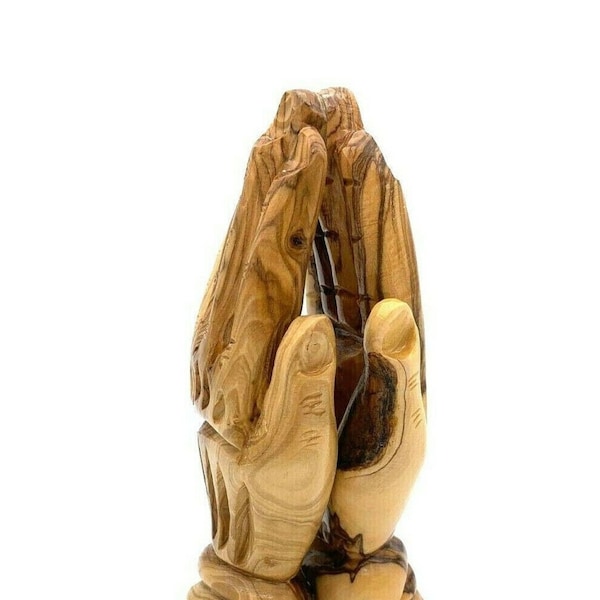 Betende Hände Statue Olivenholz Schnitzerei Jesus Hand aus dem Heiligen Land - Bethlehem - Handarbeit - Jerusalem