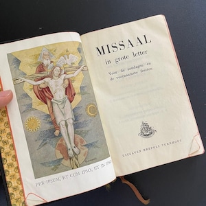 Vintage 1956 Mini HOLY BIBLE Leather Book ,Training to god Training Prayer