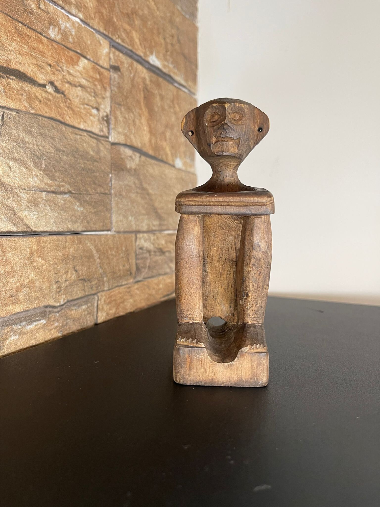 Statue 19th Antique Wood IFUGAO Tribe BULUL Anito Ritual