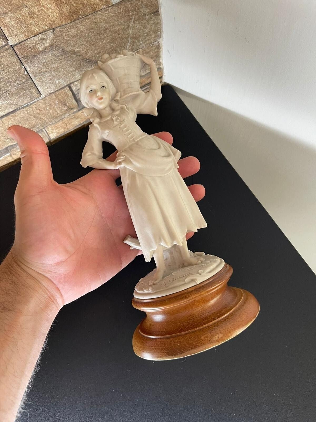 ヴィンテージ フィレンツェ 磁器 イタリア製 サイン入り G アルマーニ