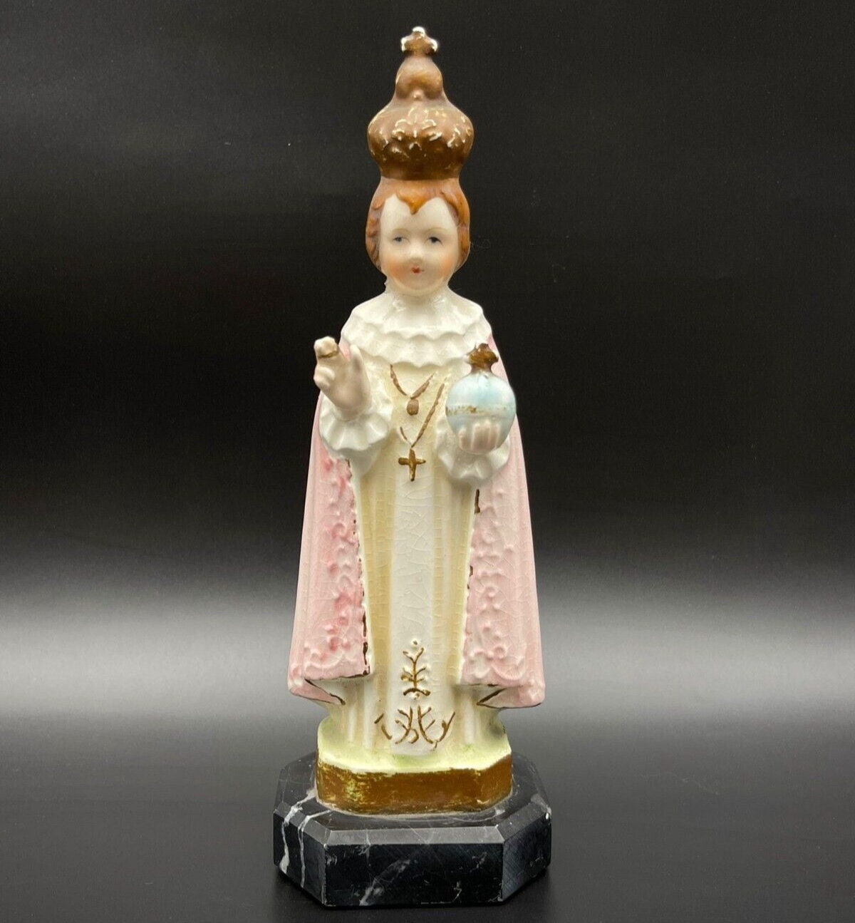 プラハの幼子　キリスト　宗教美術　木彫り プラハの幼子キリスト宗教美術木彫り
