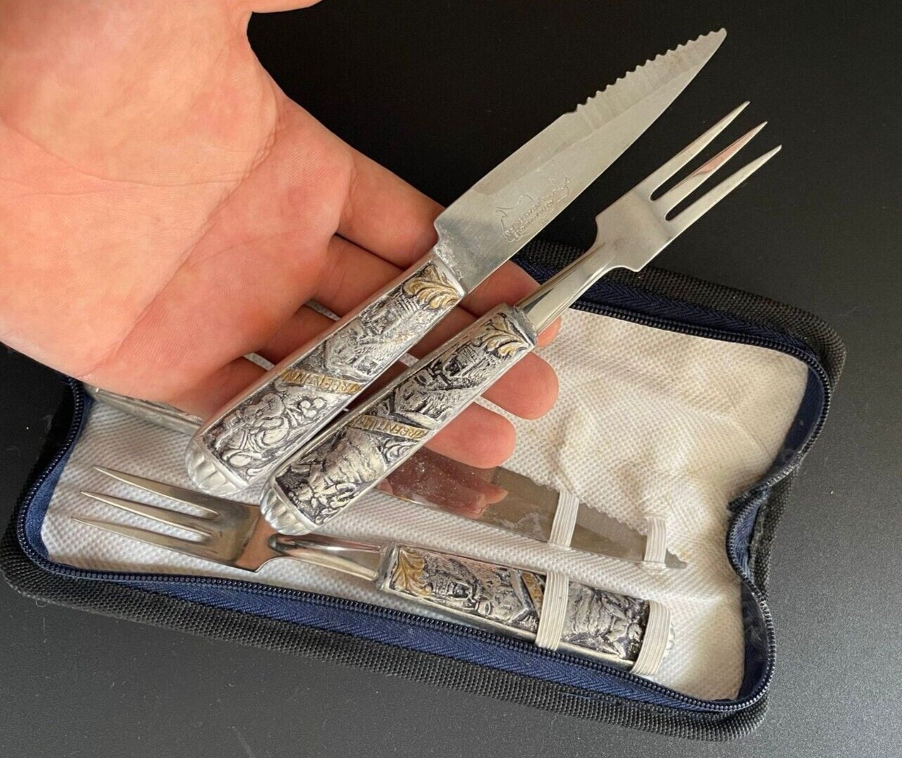 Vintage Acero Inoxidable Argentina Stainless Steel Silverware Flatware Set