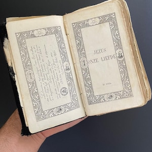 Antique 1921 Mini HOLY BIBLE Leather Book ,Training to god Training Prayer