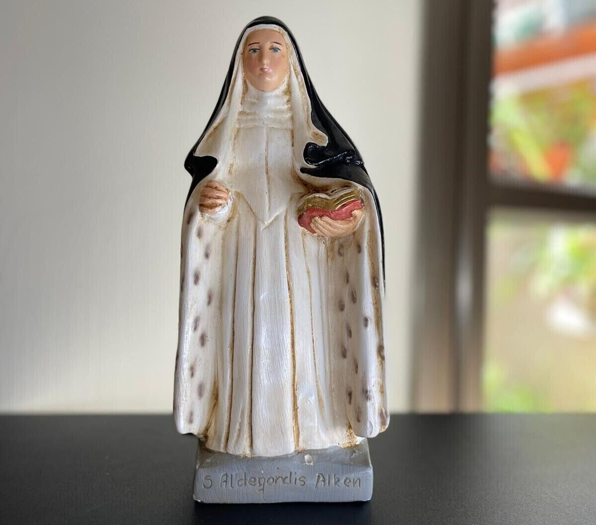 Statue St. Therese Antique Christ Sacred Catholic Church Chalkware Rare 19th