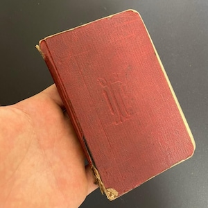 Vintage Hymns Mini HOLY BIBLE Leather Book ,Training to god Training Prayer