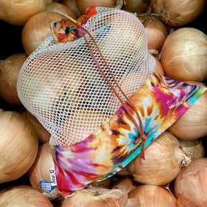 再利用可能な農産物用バッグ - カラフル