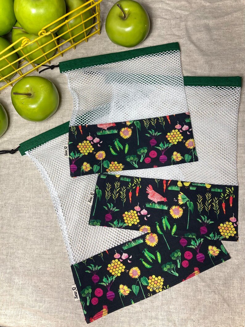 Reusable Produce Bags Veggies Etsy
