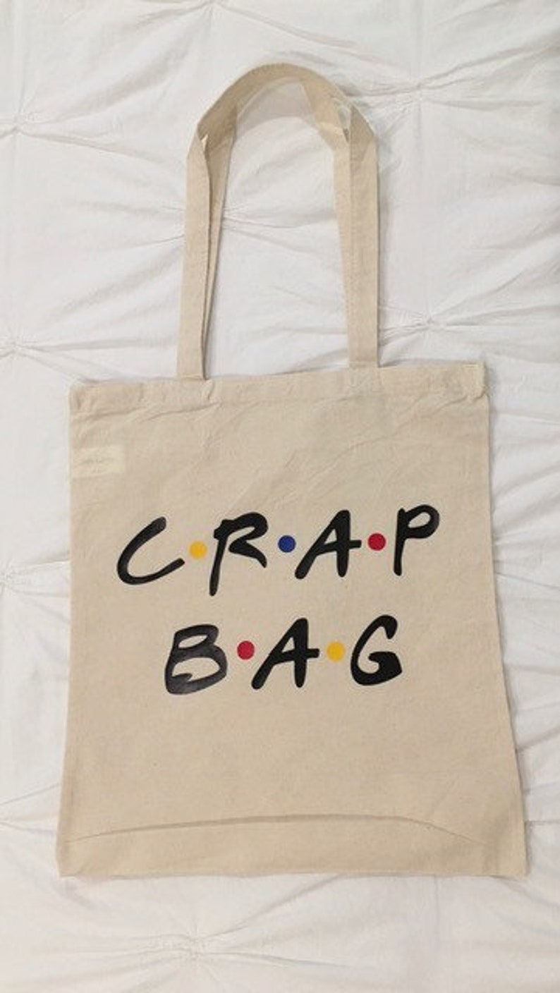FRIENDS crap Bag Cotton Multipurpose Lightweight Tote Can Also Personalize Etsy