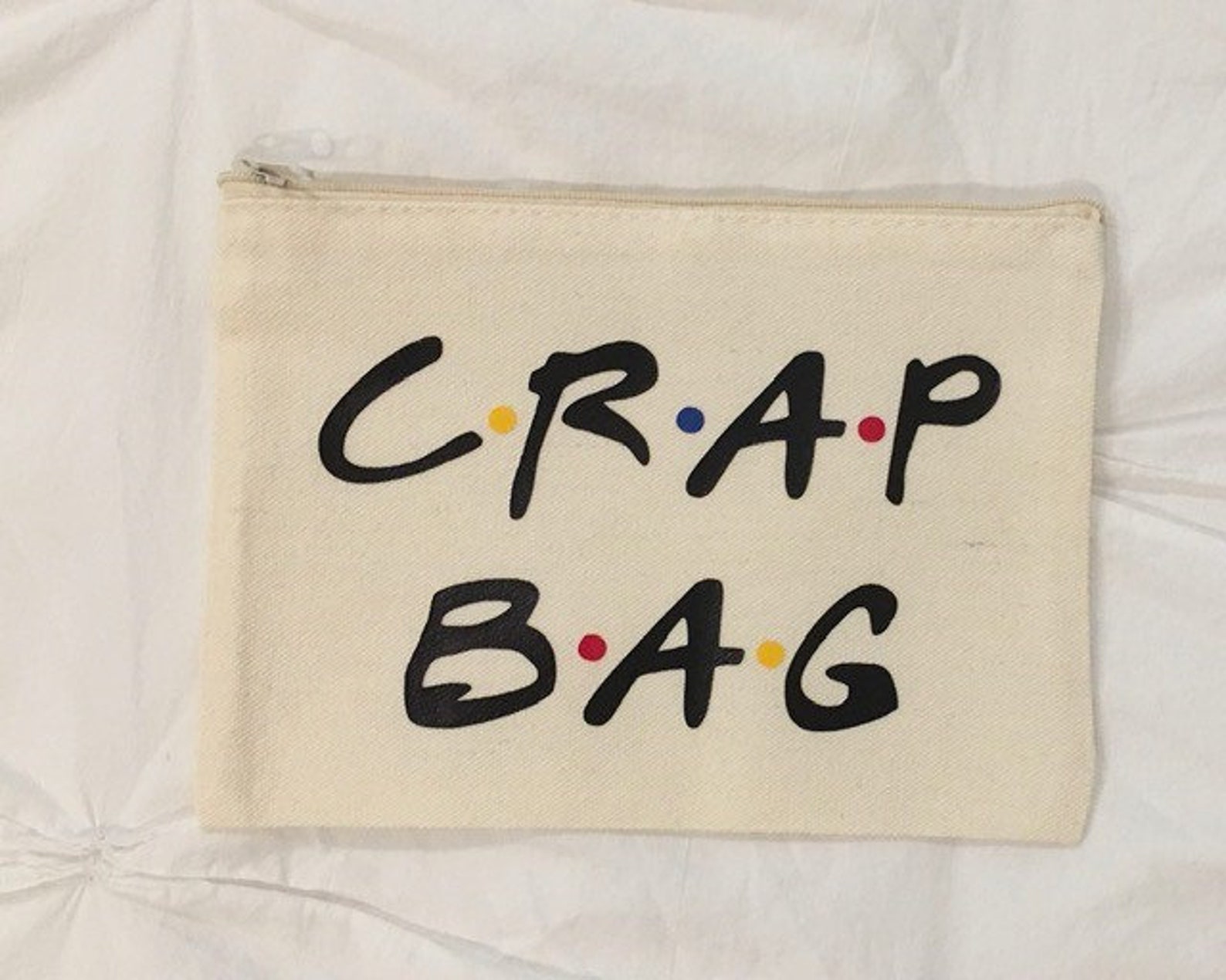FRIENDS Medium Crap Bag Sac cosmétique polyvalent en toile Etsy Canada