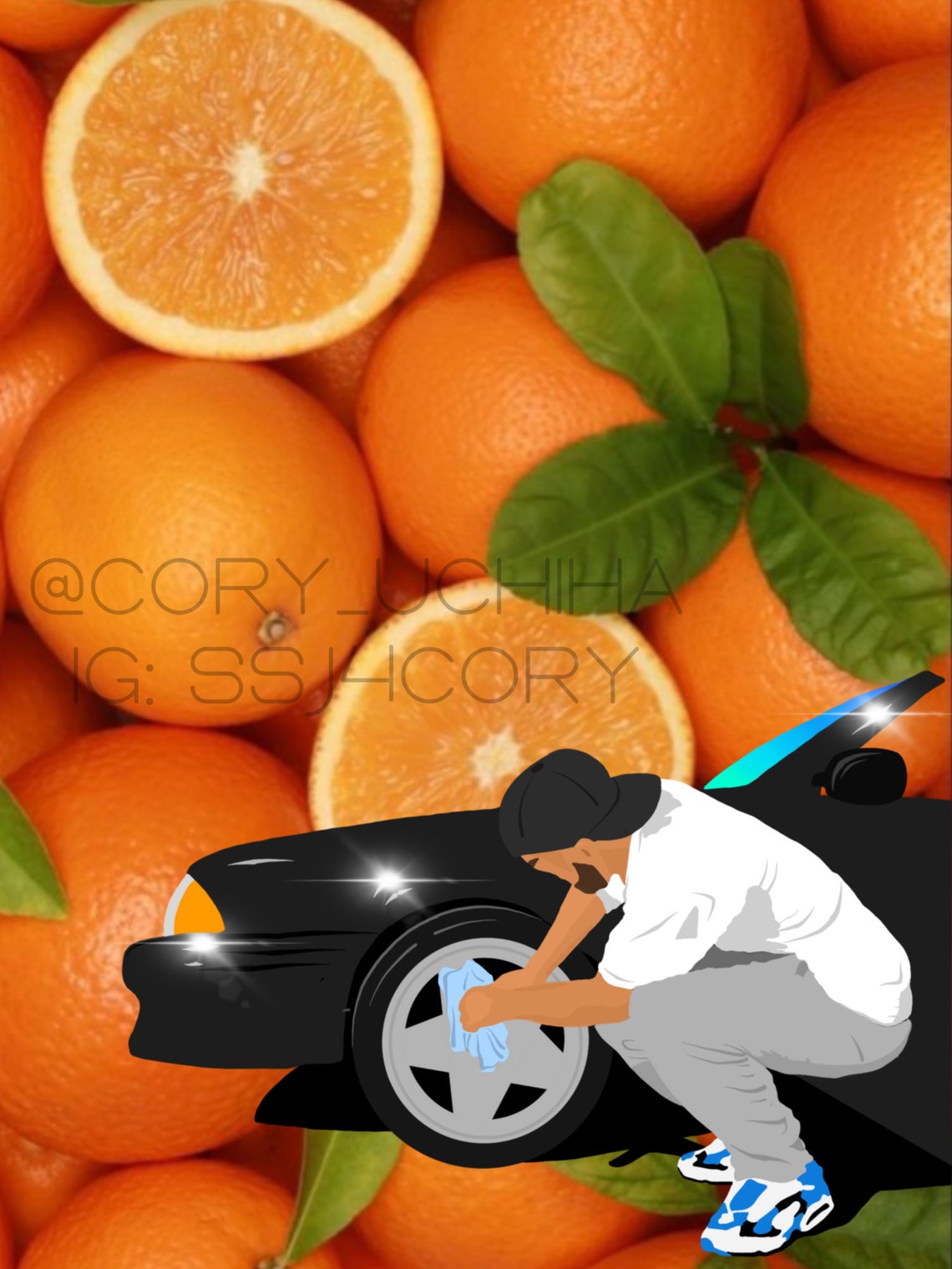 Larry June oranges Print 8x10 Etsy