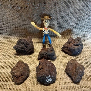 6 Red Lava Rocks – Perfect for Aquariums and Terrariums