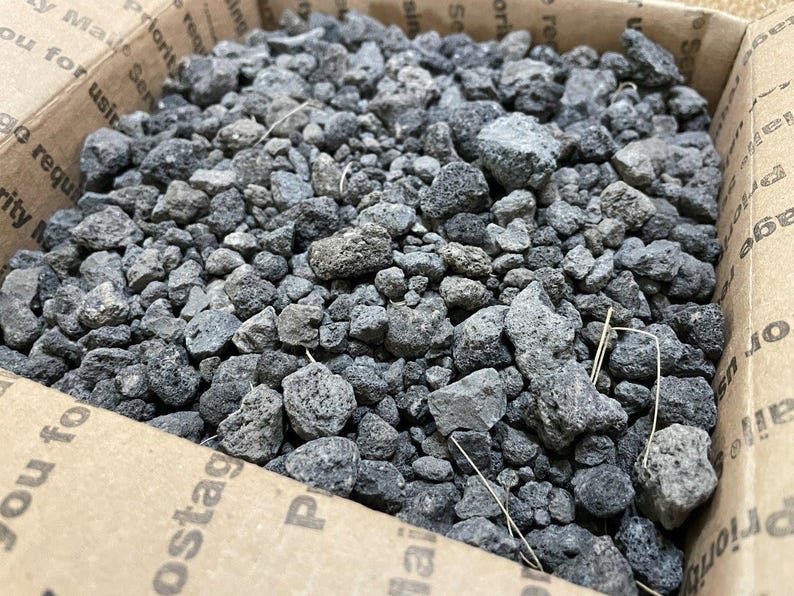 10 Pounds of Lava Rock Gravel - Ideal for Aquariums and Terrariums - Etsy