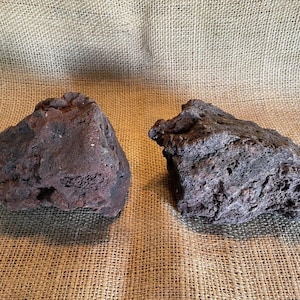 Two Large, Red Lava Rocks, Perfect for Succulents, Aquariums, and More ...
