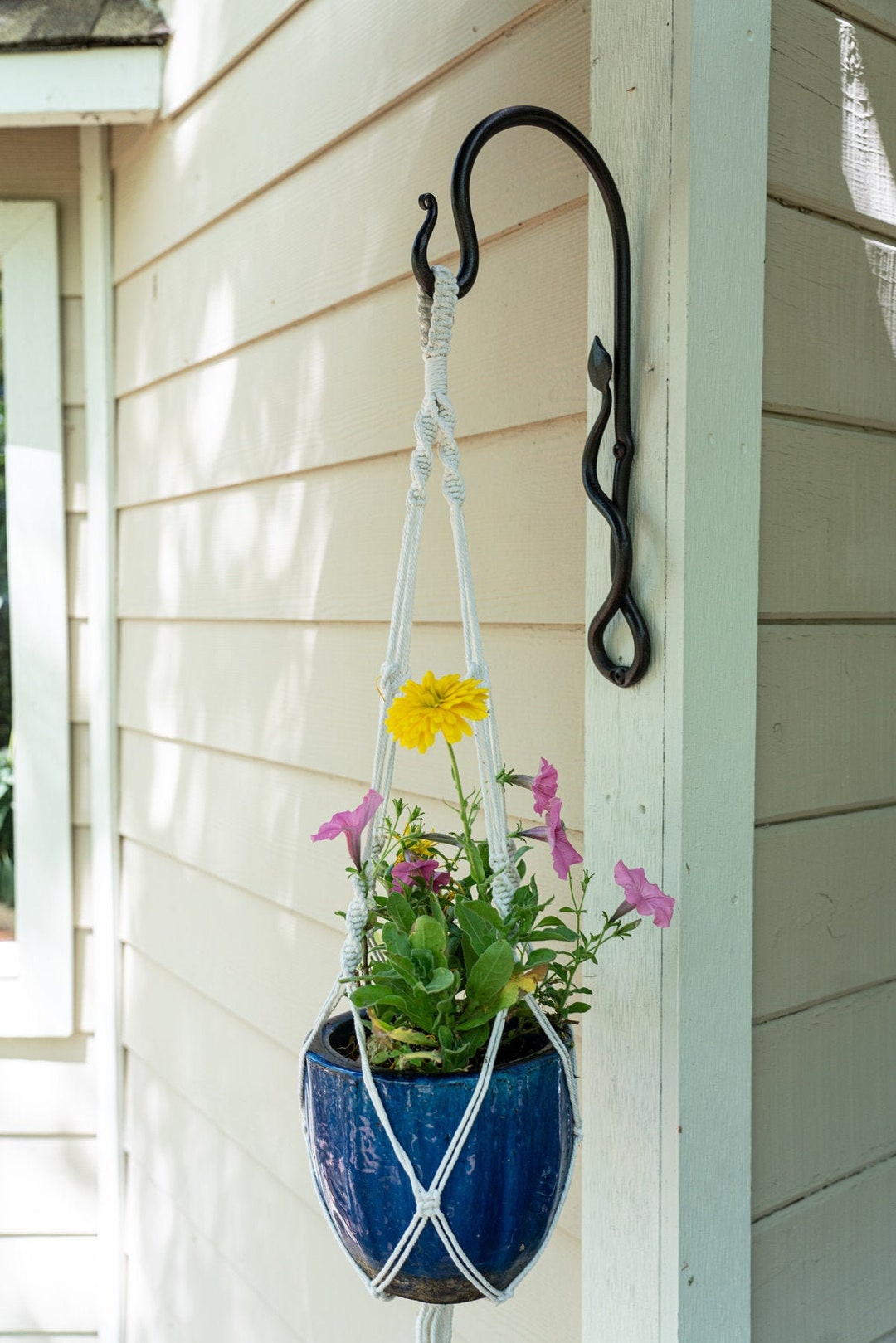 Hand Forged Plant Hanger - Old Iron Cabin