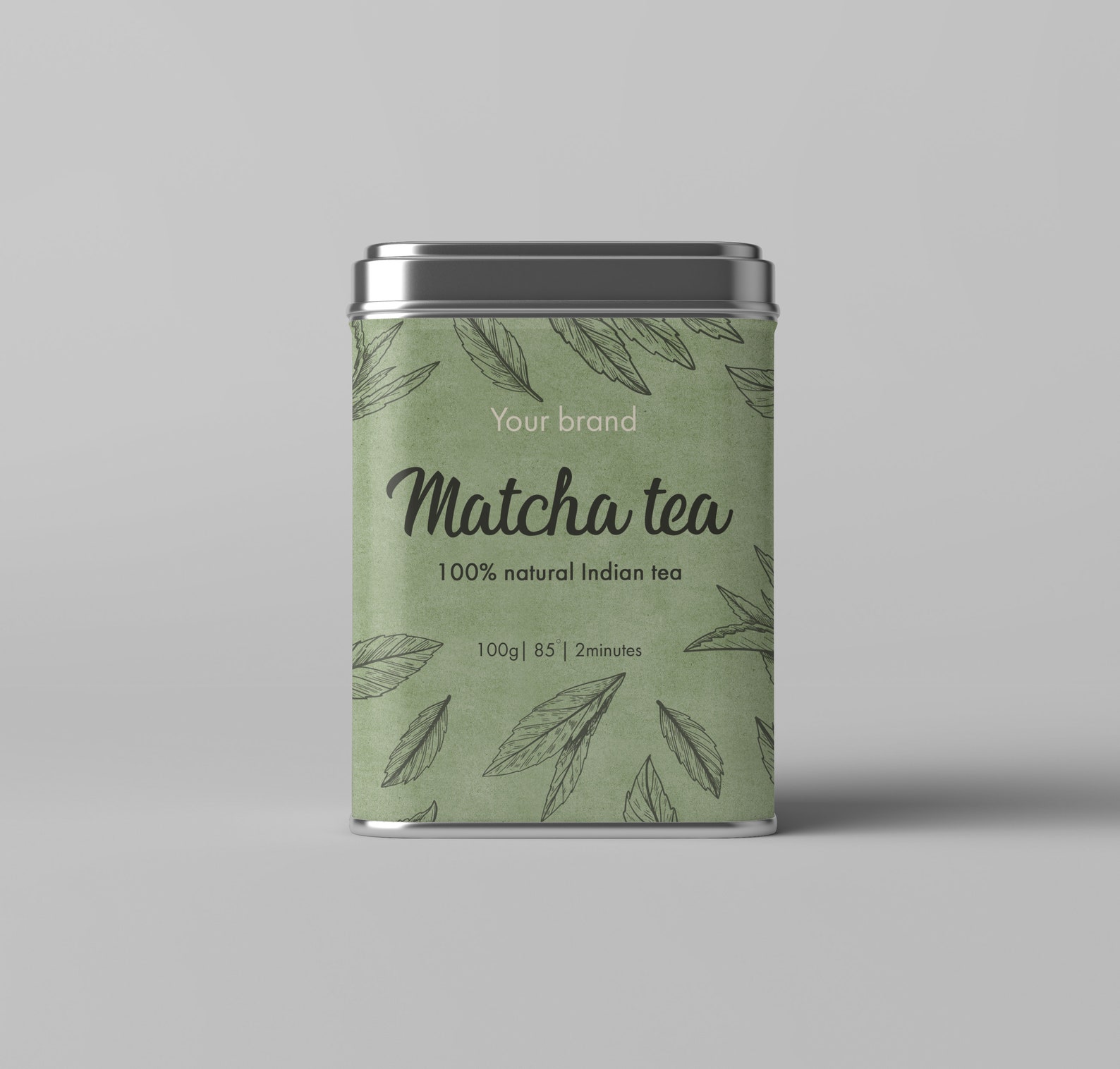 Tea Label Template Matcha Tea Label Editable Tea Labels Etsy