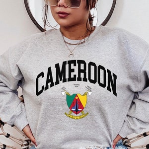 Cameroon Sweatshirt, Cameroon Flag T Shirt, Cameroon Africa Cup of Nations, Cameroon trikot, Cameroon gift, Cameroon souvenir