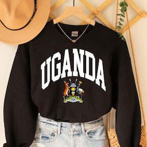 Moletom de Uganda, camiseta de lembrança de Uganda, viagem de Uganda, camisa de férias de Uganda, camiseta de Uganda, camiseta de Uganda, trikot de Uganda