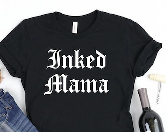 タトゥーママシャツ、タトゥーママギフト、インクTシャツ、面白いタトゥー、タトゥーシャツ、タトゥーグラフィックTシャツ、タトゥーギフト、タトゥーTシャツ