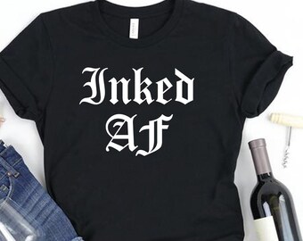 タトゥー入りAFシャツ、面白いタトゥー、タトゥーシャツ、タトゥーグラフィックTシャツ、タトゥーギフト、タトゥーTシャツ、面白いタトゥーシャツ、タトゥー愛好家