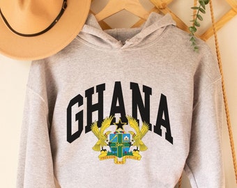 Ghana Hoodie, Ghana Tourist, Ghana T-shirt, Ghana Vacation, Ghana Jersey, Ghana Flag, Ghana Fan Gift, Ghana Independence, Ghana gifts