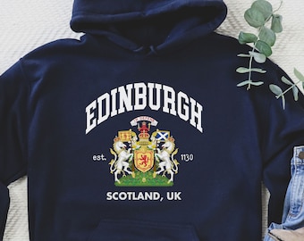 Edinburgh Hoodie, Scotland Tee, Edinburgh Soft and Comfortable T-shirt,  Edinburgh Shirt,Scotland gift, Scotland, Scottish Shirt, Glasgow