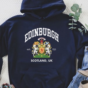 Edinburgh Hoodie, Scotland Tee, Edinburgh Soft and Comfortable T-shirt,  Edinburgh Shirt,Scotland gift, Scotland, Scottish Shirt, Glasgow