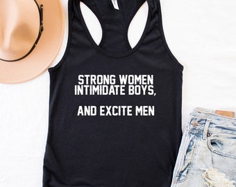 Strong Womens Racerback Tank, Strong Women tank top, Feminist Shirt, Feminist Tshirt, Girl Power Shirt, Feminist T-Shirt, Equal Rights